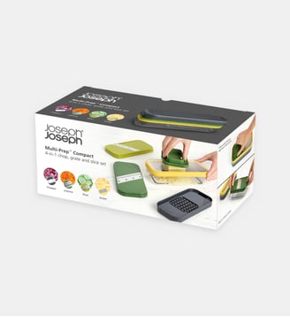 Set 4 lames pour hacher râper et trancher - Joseph Joseph - Multicolore