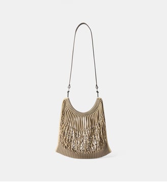 Sac besace Filet Filt Large en nylon - Lemaire - Beige moyen