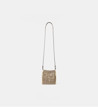 Sac besace Filet Filt Mini en nylon - Lemaire - Beige et brun