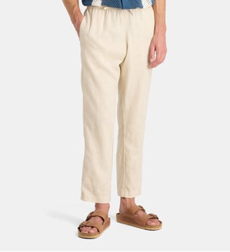 Pantalon en lin - Iguazu - Beige clair