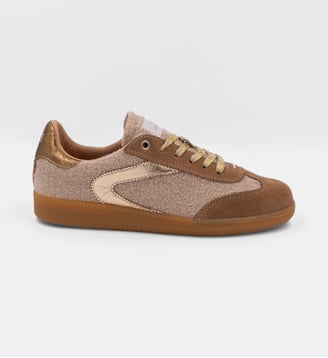 Tennis basses Nova - 0 105 Zero Cent Cinq - Beige et marron
