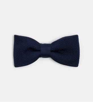 Nœud papillon Jimaille en maille - Galeries Lafayette - Bleu marine