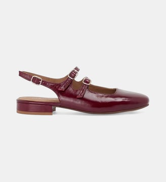 Babies sling back Daisy en cuir - Mellow Yellow - Rouge
