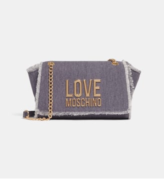 Sac à main crossbody jean denim - Love Moschino - Bleu denim