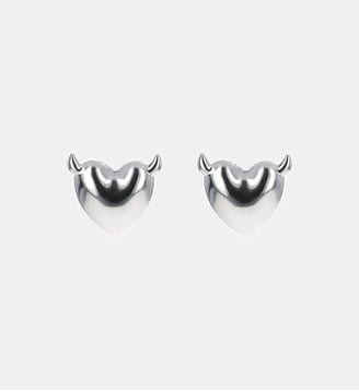 Boucles d'oreilles coeur - Justine Clenquet - Argent