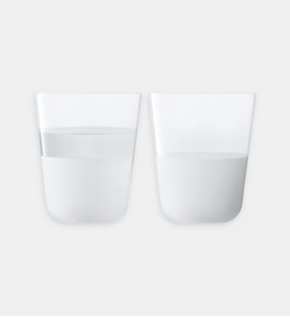 Lot de 2 gobelets 38 cl Blanc - LSA International - Blanc