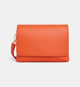 Sac à main crossbody Jada grainé - Galeries Lafayette - Orange
