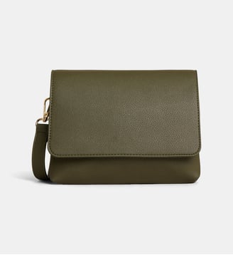 Sac à main crossbody Jada grainé - Galeries Lafayette - Vert foncé