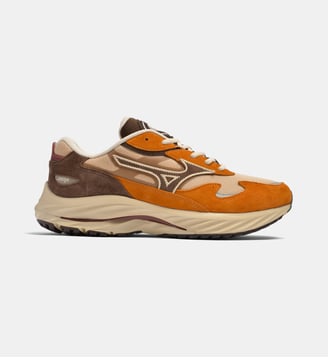 Baskets basses Wave Rider - MIzuno - Marron et orange