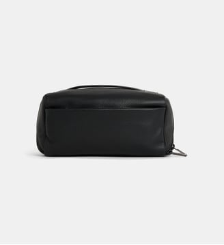 Trousse de toilette Bacchus en cuir grainé - Galeries Lafayette - Noir