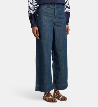 Pantalon large Kant coton  - Jodhpur - Bleu foncé