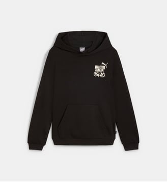 Sweat droit à imprimé - Puma - Noir et blanc