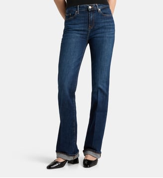 Jean bootcut signature coton denim - Tommy Hilfiger - Bleu denim