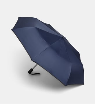 Parapluie pliant automatique uni - Galeries Lafayette - Bleu marine