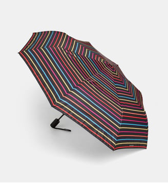 Parapluie rayures multicolores automatique - Galeries Lafayette - Noir et multicolore