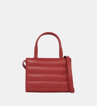 Mini sac cabas Quilt Tote - Calvin Klein - Rouge foncé