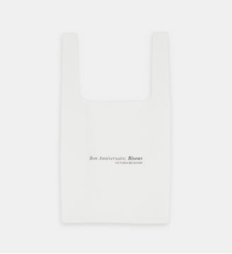 Tote bag coton bio Victoria Beckham x Galeries Lafayette 130 ans - Galeries Lafayette - Blanc