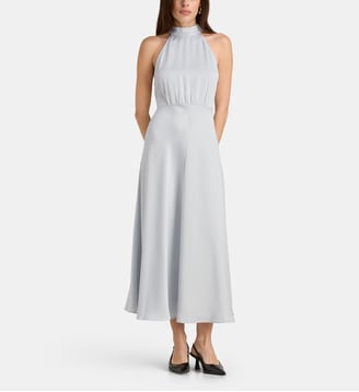 Robe Rheo fluide col américain  - Samsoe Samsoe - Bleu pâle