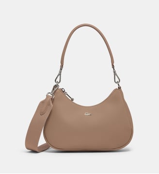 Sac à main Daily City enduit piqué - Lacoste - Beige foncé