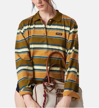 Polo en jersey de coton - Miu Miu - Vert