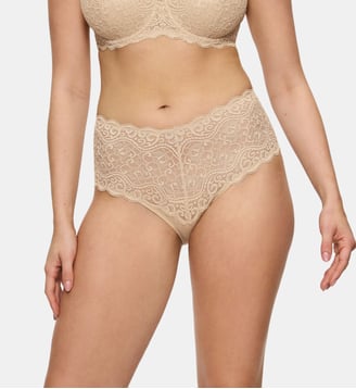 Culotte taille haute Amourette maxi - Triumph - Chair