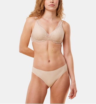 Culotte bikini Body Make-Up Illusion Lace Highleg - Triumph - Nude beige