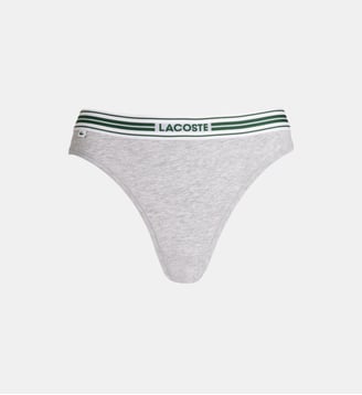 String en coton signature - Lacoste - Gris