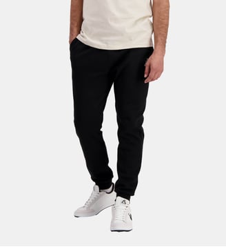 Pantalon de jogging droit en coton mélangé - Le Coq Sportif - Noir