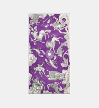 Etole Astrologie 100 à motif - Inoui Editions - Violet et blanc