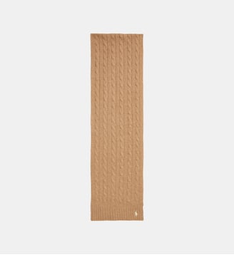 Echarpe en laine et cachemire signature - Polo Ralph Lauren - Camel