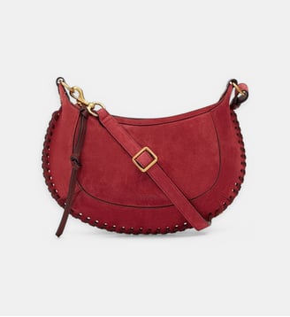 Sac à main Oskan Moon en cuir - Isabel Marant - Berry