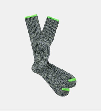 Chaussette hautes finition fluo - Royalties - Bleu et vert