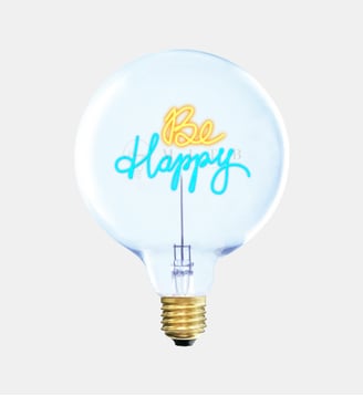 Ampoule décorative LED "Be Happy" - Mitb - Multicolore