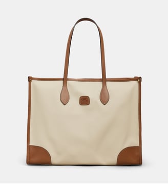 Sac cabas shopping Firenze - Bric's - Écru et marron