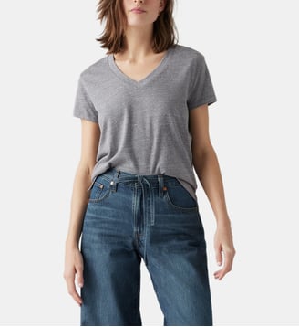 T-shirt droit col V - Levi's - Gris