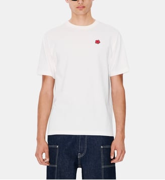 T-shirt droit Boke Flower en coton - Kenzo - Blanc