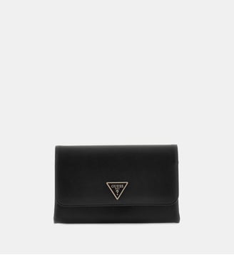 Sac pochette wallet on chain Noelle - Guess - Noir