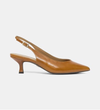 Escarpins Delia en cuir - Bocage - Camel