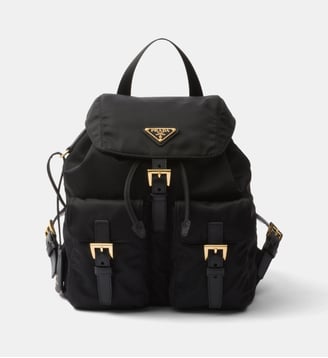 Sac à dos en cuir Saffiano - Prada - Noir