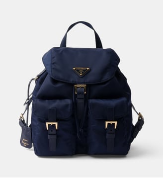 Sac à dos en cuir Saffiano - Prada - Bleu