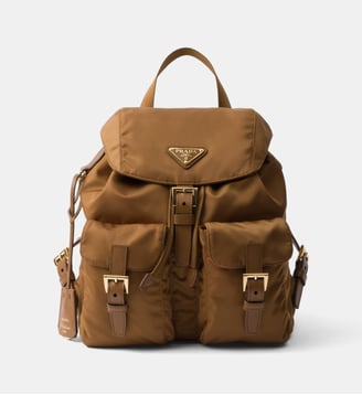 Sac à dos en cuir Saffiano - Prada - Marron