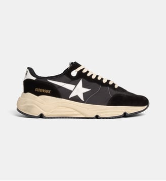 Baskets basses bi matières - Golden Goose - Noir et blanc