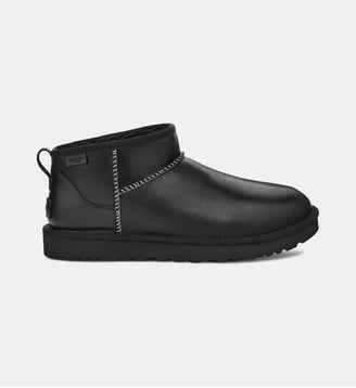 Bottines Classic Ultra Mini Regent en cuir - Ugg - Noir