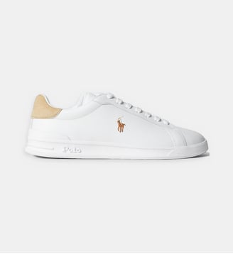 Baskets basses Court II - Polo Ralph Lauren - Beige et blanc