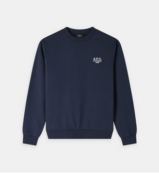 Sweat droit Rue Madame Paris coton organique - A.P.C. - Navy
