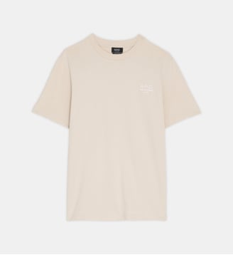 T-shirt droit Rue Madame Paris en coton - A.P.C. - Beige moyen
