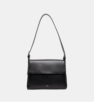 Sac à main Virginie Flap en cuir - A.P.C. - Noir