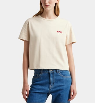 T-shirt boxy Petit VPC en coton bio - A.P.C. - Beige