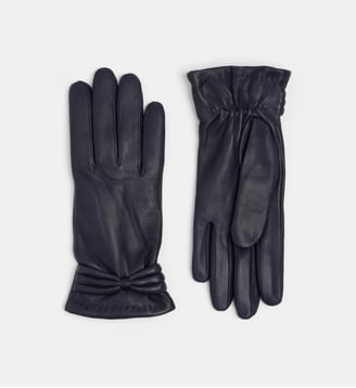 Gants Manu nœud poignet - Galeries Lafayette - Bleu marine