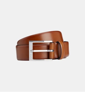 Ceinture en cuir - BOSS - Marron moyen